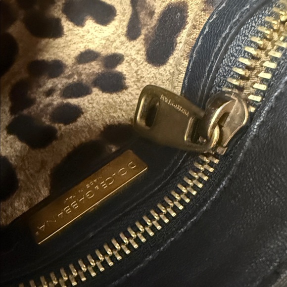 Dolce & Gabbana Black Lace Padlock Top Handle Bag - Picture 12 of 14